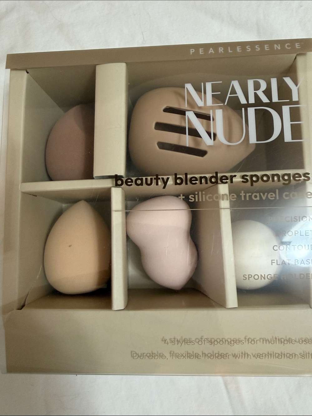 Nearly Nude - NWT - Sponge Set in Beige, Light Pink, Cream